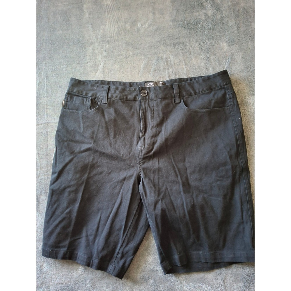 Oakley Mens Regular Fit Black Five Pocket Casual Shorts Size 36 CA35460